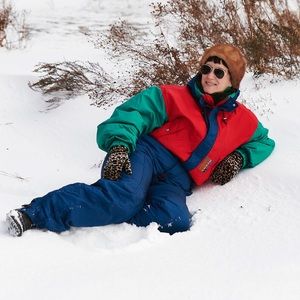 Vintage snowsuit by Killy Technical Equipment, size Large, red blue green!